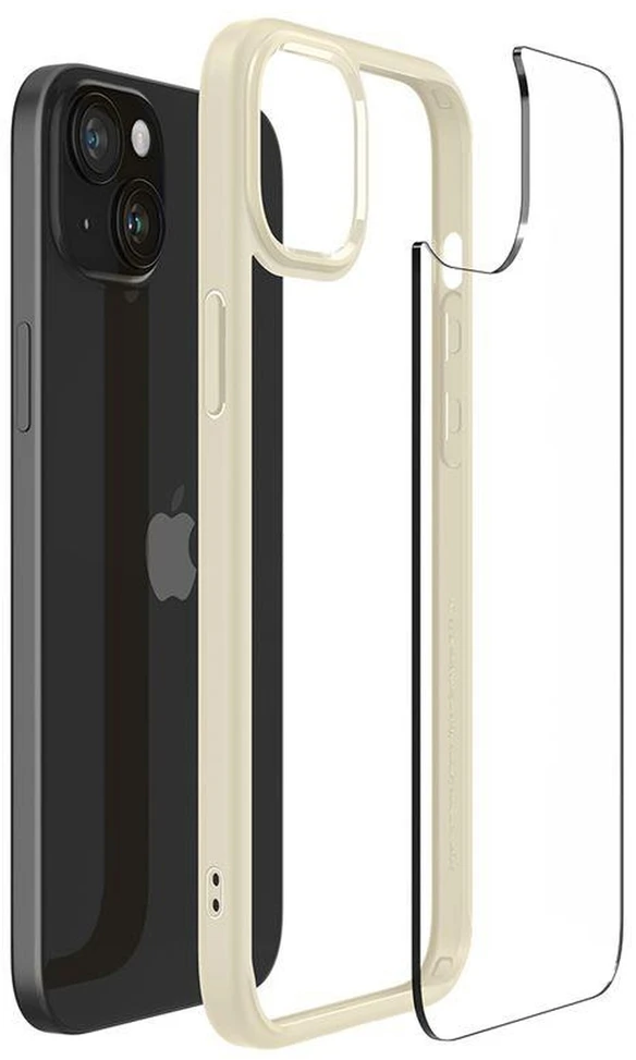 Dėklas Spigen Crystal Hybrid Apple iPhone 15 Plus – gelsvos spalvos