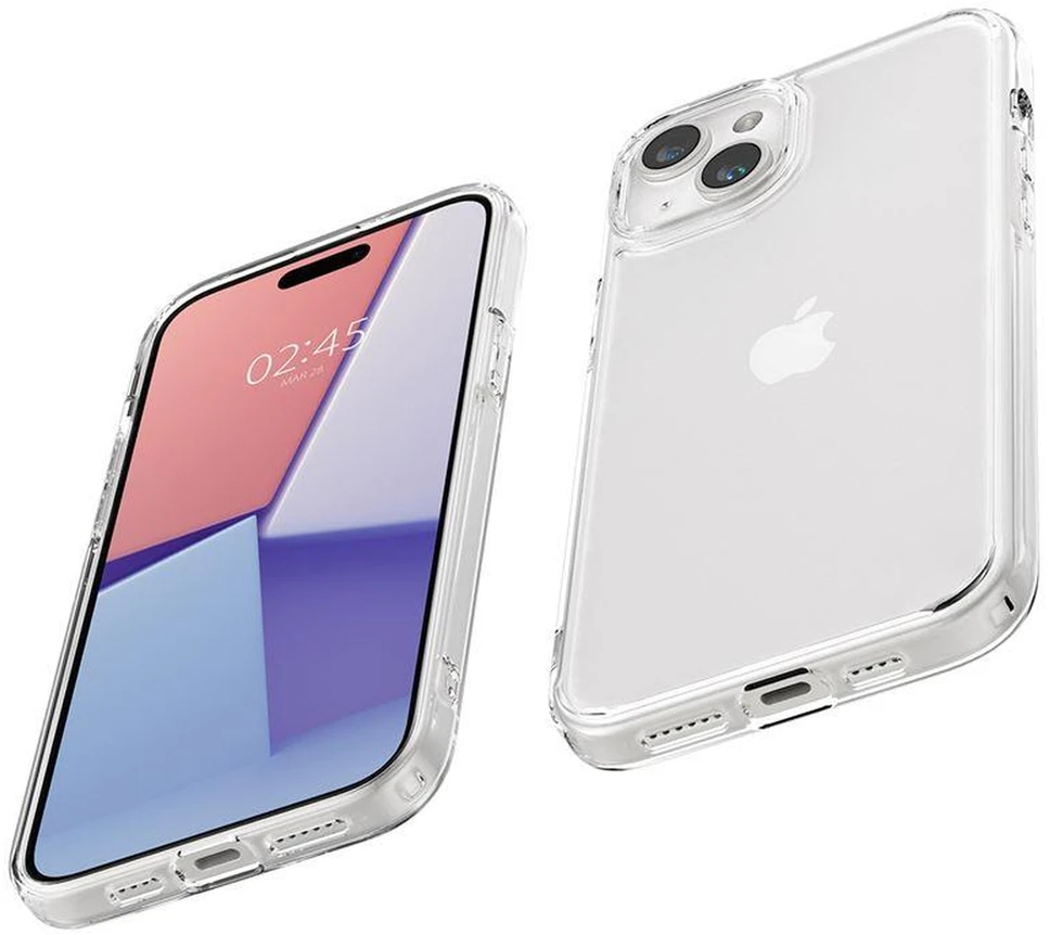 Spigen Crystal Hybrid, crystal dėklas telefonui skaidrus – Apple iPhone 15 Plus