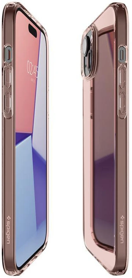 Dėklas „Spigen Crystal Flex“, rožinis krištolas – „Apple iPhone 15 Plus“