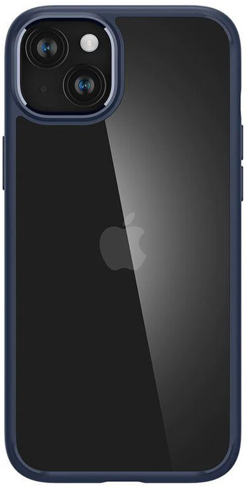 Spigen Crystal Hybrid, navy dėklas telefonui mėlynos spalvos – Apple iPhone 15 Plus