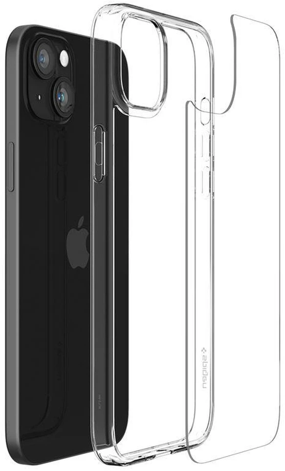 Spigen Air Skin Hybrid, crystal dėklas telefonui skaidrus – Apple iPhone 15 Plus