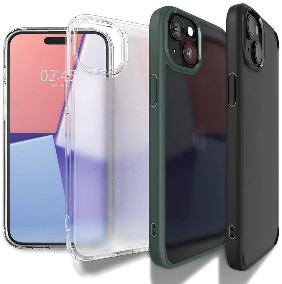 Dėklas Spigen Crystal Hybrid Apple iPhone 15 Plus – gelsvos spalvos