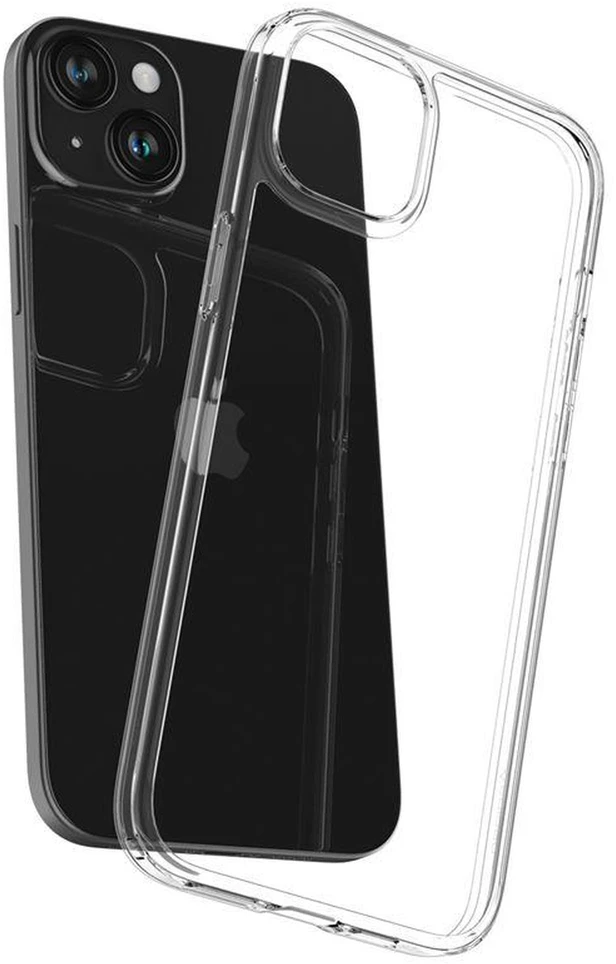 Spigen Air Skin Hybrid, crystal dėklas telefonui skaidrus – Apple iPhone 15 Plus