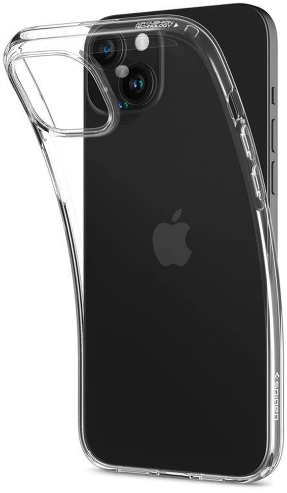 Dėklas „Spigen Crystal Flex“, krištolo skaidrumo – „Apple iPhone 15 Plus“