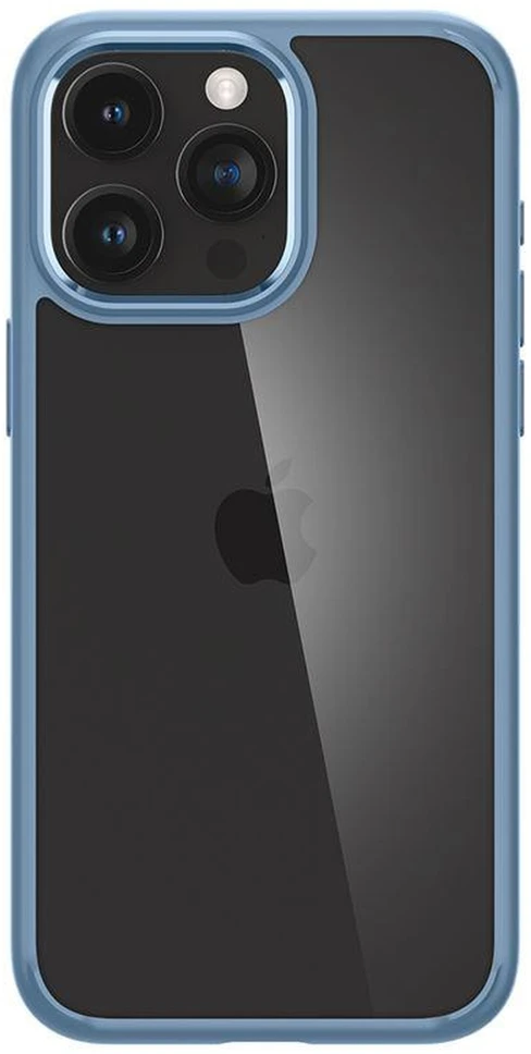 Spigen Crystal Hybrid, sierra dėklas telefonui mėlynos spalvos – Apple iPhone 15 Pro Max
