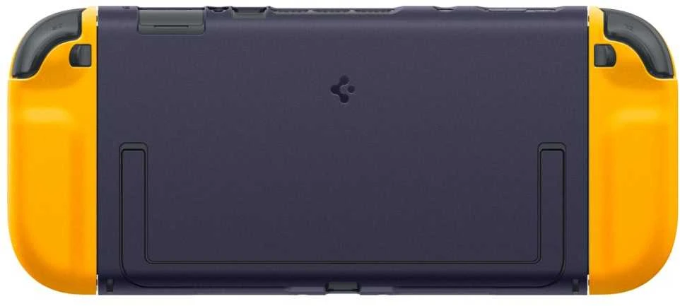 „Spigen Nano Pop“ dėklas, skirtas „Nintendo Switch 2“ – tamsiai mėlynas ir geltonas
