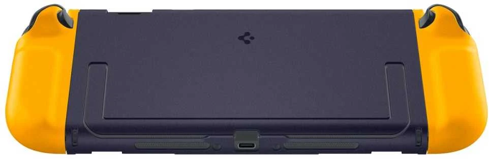 „Spigen Nano Pop“ dėklas, skirtas „Nintendo Switch 2“ – tamsiai mėlynas ir geltonas
