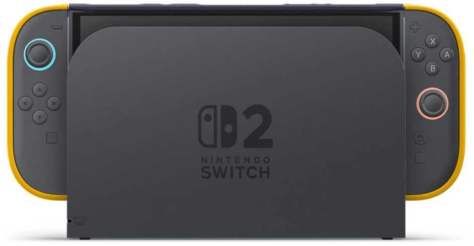 „Spigen Nano Pop“ dėklas, skirtas „Nintendo Switch 2“ – tamsiai mėlynas ir geltonas