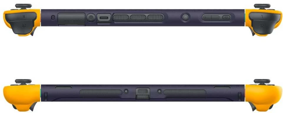 „Spigen Nano Pop“ dėklas, skirtas „Nintendo Switch 2“ – tamsiai mėlynas ir geltonas