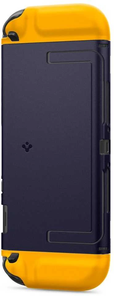 „Spigen Nano Pop“ dėklas, skirtas „Nintendo Switch 2“ – tamsiai mėlynas ir geltonas