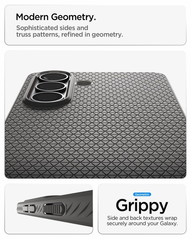 Spigen Liquid Air dėklas skirtas Samsung Galaxy S26 – pilkos spalvos