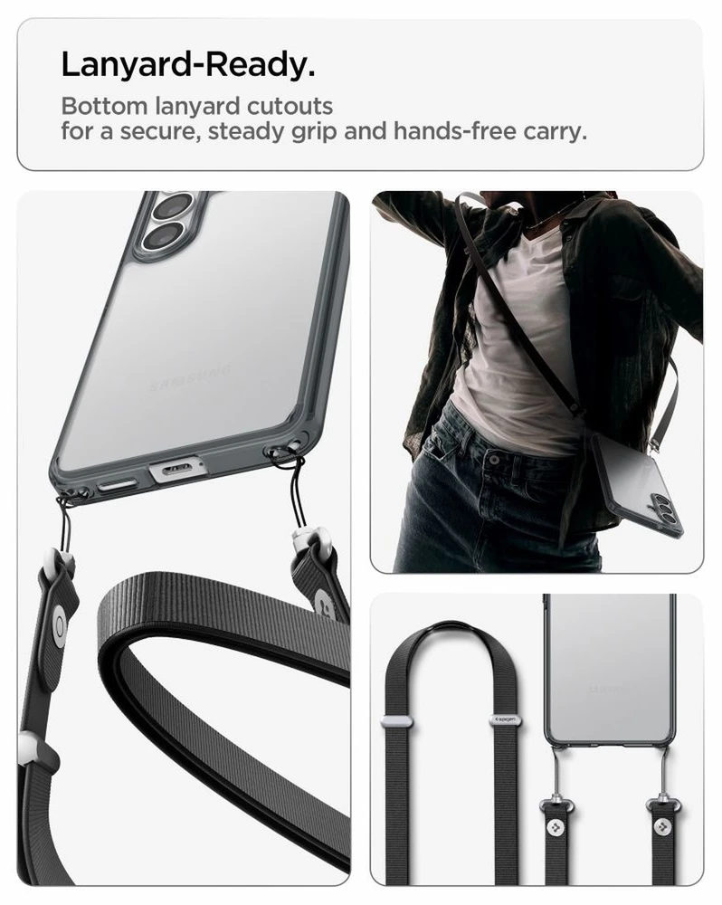 Spigen Ultra Hybrid dėklas skirtas Samsung Galaxy S26 – Semi-skaidrus