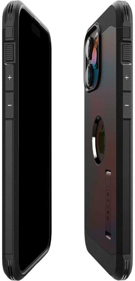 Spigen Tough Armor (MagFit) dėklas skirtas Apple iPhone 15 Pro Max, spalva - Juoda