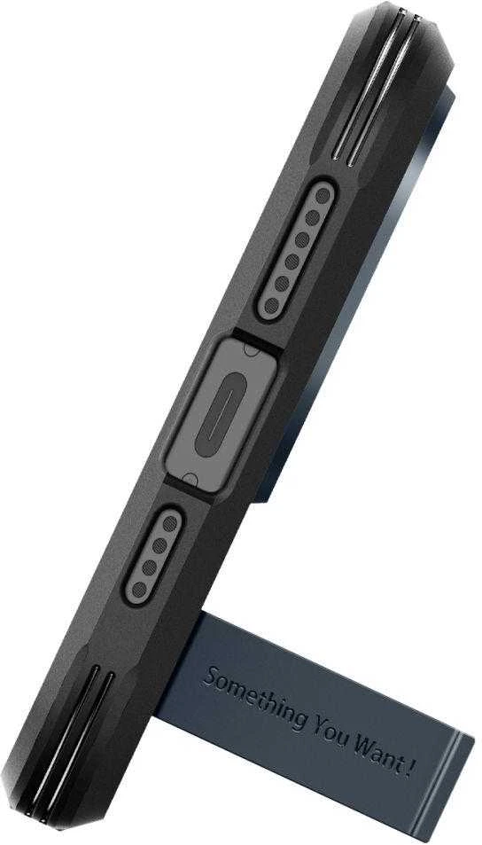 Spigen Tough Armor (MagFit) dėklas skirtas Apple iPhone 15 Pro Max, spalva - Metal Slate