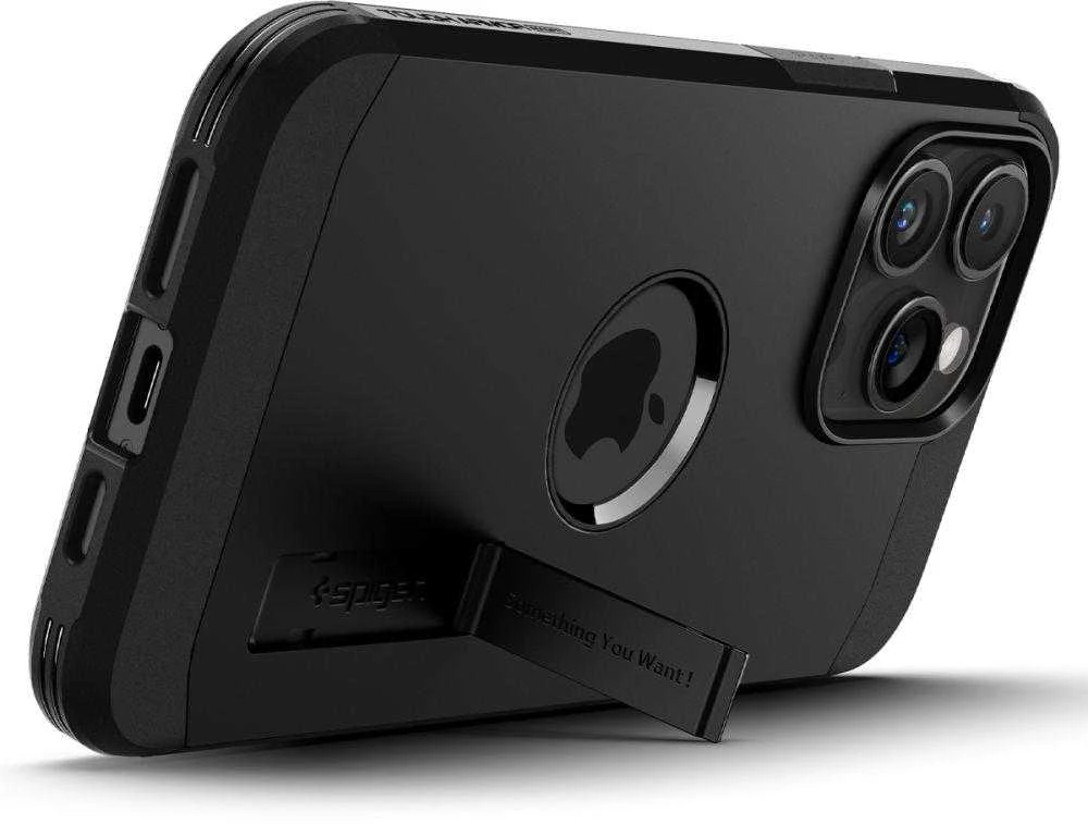 Spigen Tough Armor (MagFit) dėklas skirtas Apple iPhone 15 Pro Max, spalva - Juoda