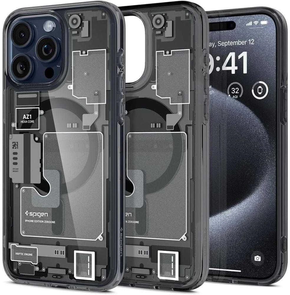 Spigen Ultra Hybrid Zero One (MagFit) dėklas skirtas Apple iPhone 15 Pro, spalva - Zero One aprašymas - Prekės nuotrauka