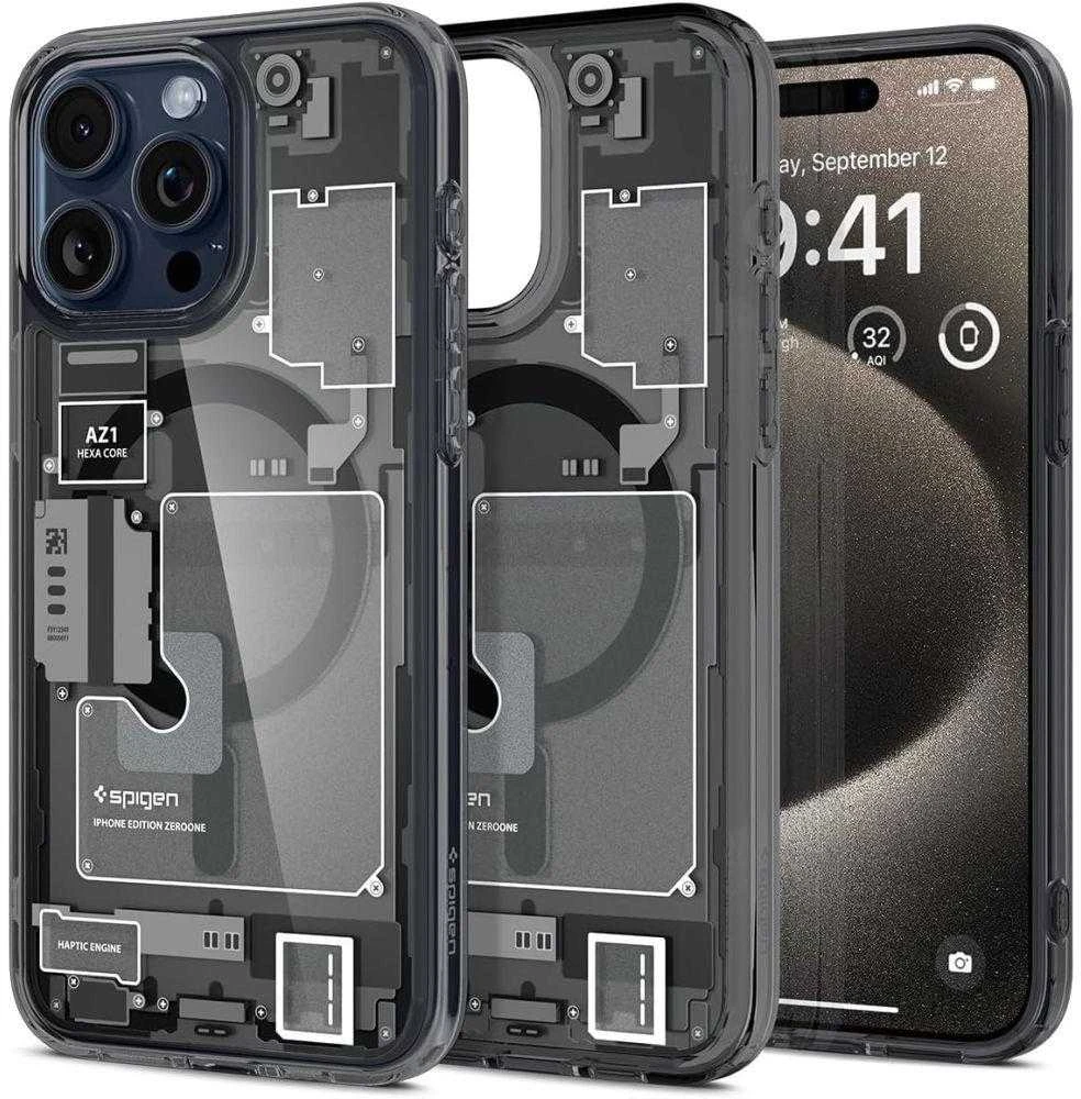 Spigen Ultra Hybrid Zero One (MagFit) dėklas skirtas Apple iPhone 15 Pro Max, spalva - Zero One aprašymas - Prekės nuotrauka