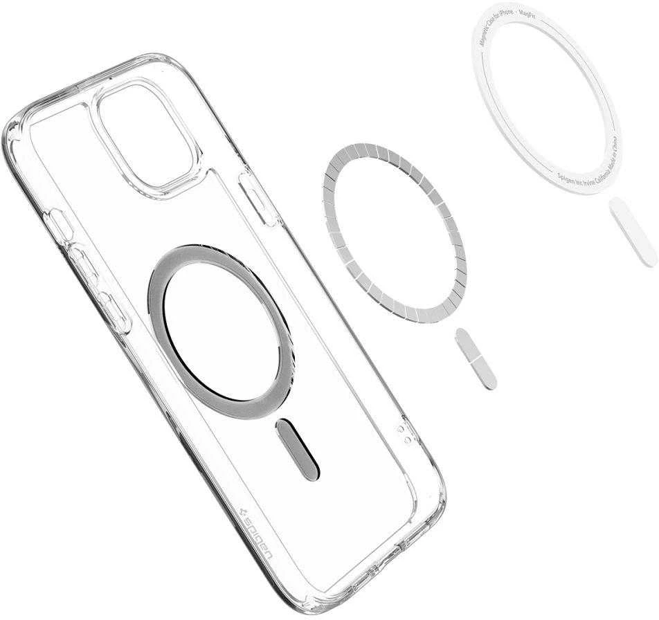 Spigen Ultra Hybrid (MagFit) dėklas skirtas Apple iPhone 15, Juodos spalvos