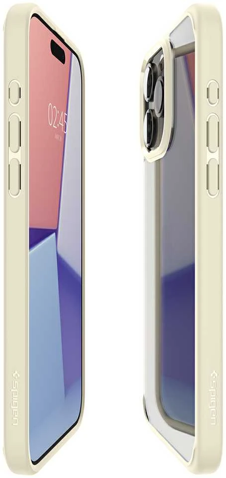 Dėklas Spigen Ultra Hybrid for iPhone 15 Pro Mute rusvai gelsvas