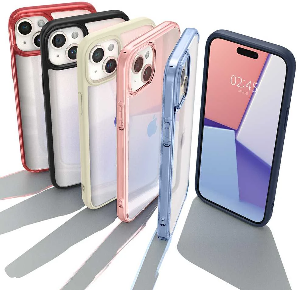 Spigen Ultra Hybrid Matte dėklas skirtas Apple iPhone 15 Plus, spalva - Frost Black