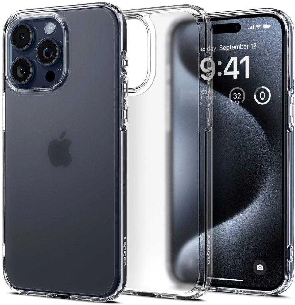 Spigen Ultra Hybrid Matte dėklas skirtas Apple iPhone 15 Pro, spalva - Frost Clear