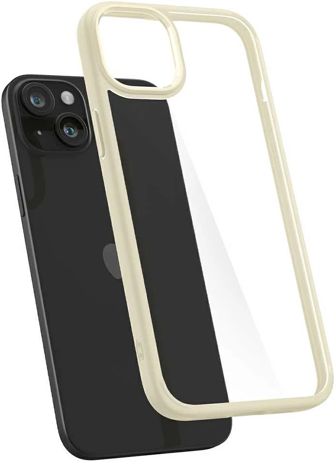 Spigen Ultra Hybrid dėklas skirtas Apple iPhone 15 Plus, spalva - Mute Beige