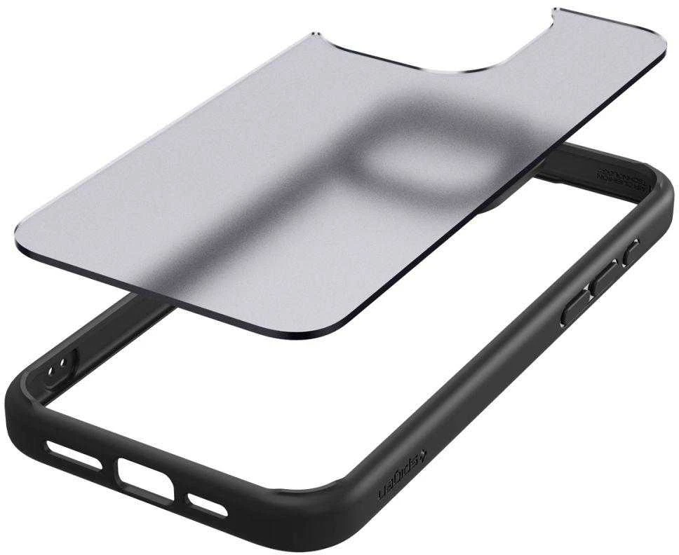 Spigen Ultra Hybrid Matte dėklas skirtas Apple iPhone 15 Pro, spalva - Frost Black