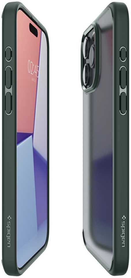 Spigen Ultra Hybrid Matte dėklas skirtas Apple iPhone 15 Pro Max, spalva - Frost Green