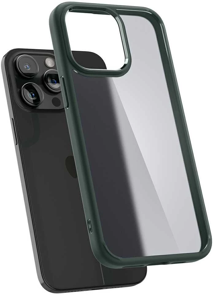 Spigen Ultra Hybrid Matte dėklas skirtas Apple iPhone 15 Pro Max, spalva - Frost Green