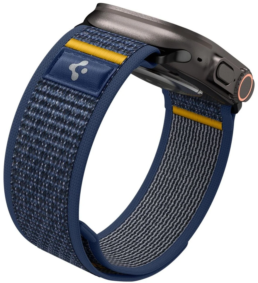 Mėlyna apyrankė Apple Watch 6 / 7 / 8 / 9 / 10 / SE / Ultra 1 / 2 ( 44 / 45 / 46 / 49 mm) laikrodžiui „Spigen Athlex Air”
