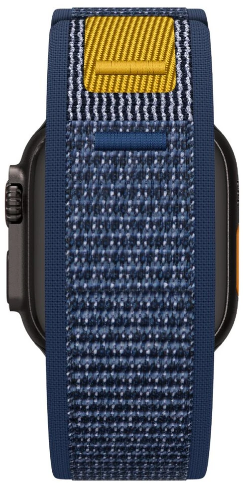 Mėlyna apyrankė Apple Watch 6 / 7 / 8 / 9 / 10 / SE / Ultra 1 / 2 ( 44 / 45 / 46 / 49 mm) laikrodžiui „Spigen Athlex Air”