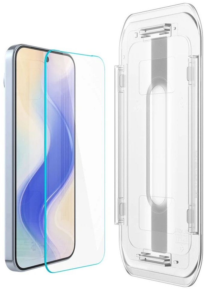Apsauginis stiklas Google Pixel 9 / 9 Pro Spigen Glas.tr „EZ Fit” 2 vnt. Clear