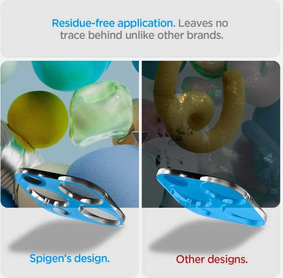 Kameros apsauga Apple iPhone 14 Pro / 14 Pro Max / 15 Pro / 15 Pro Max Spigen Optik. TR ”EZ FIT” Camera Protector 2-pack Clear