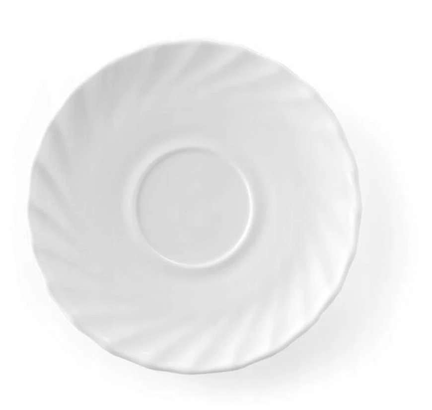 Arcoroc TRIANON kavos ir arbatos puodelio lėkštė 220ml, rinkinyje 6 vnt. - Hendi D6925