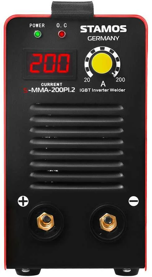 Stamos Germany Kompaktiškas, patikimas MMA IGBT Hot Start suvirinimo aparatas 200A 230V S-MMA-200PI.2