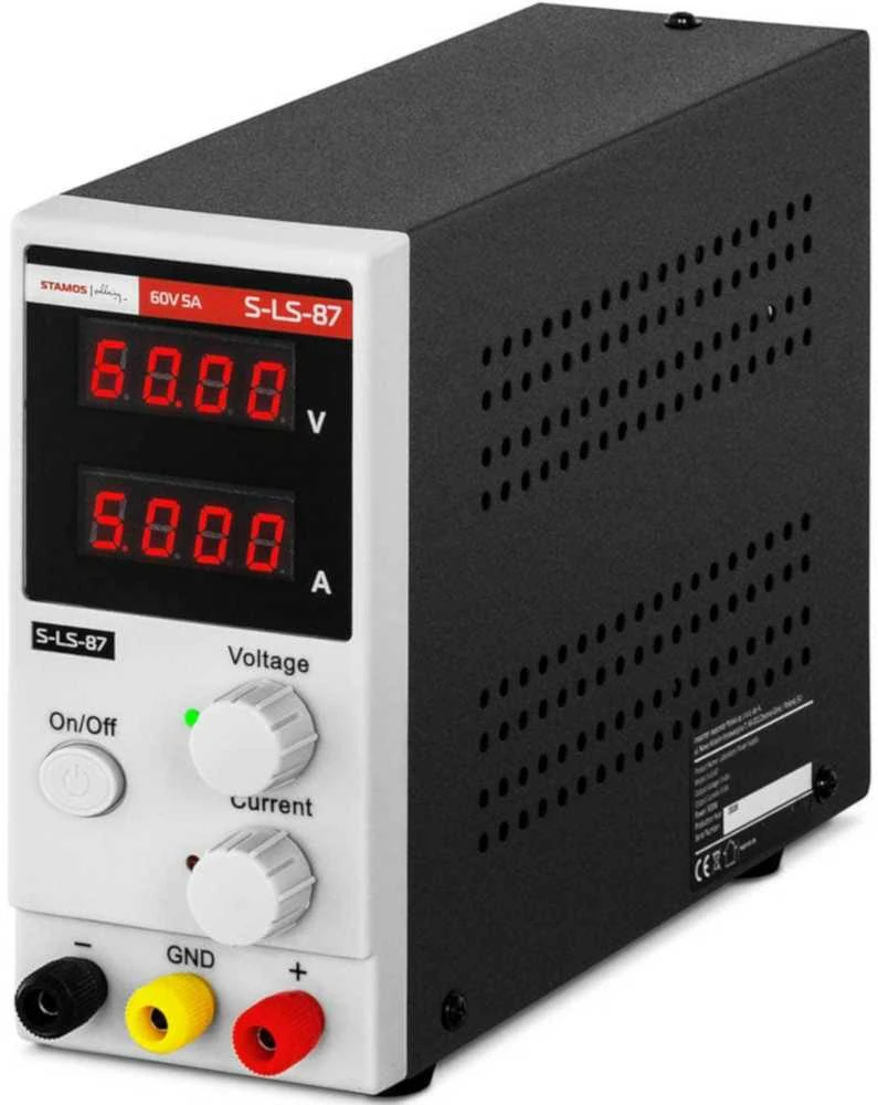 Stamos Germany Laboratorinio aptarnavimo maitinimas 0-60 V 0-5 A 300 W