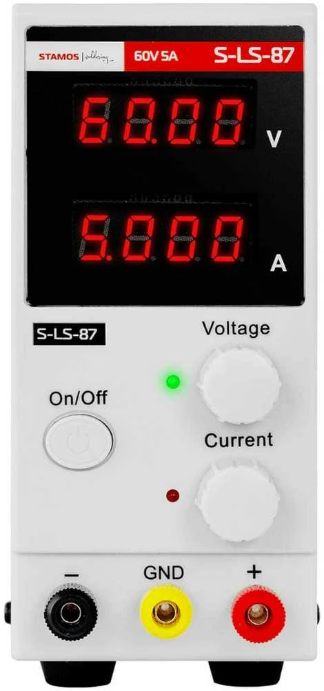Stamos Germany Laboratorinio aptarnavimo maitinimas 0-60 V 0-5 A 300 W