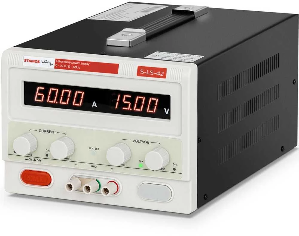Stamos Soldering Laboratorinio aptarnavimo maitinimas 0-15 V 0-60 A DC 900 W LED