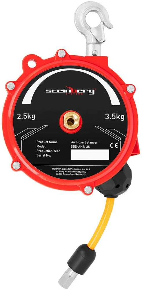Steinberg Systems Kabelių balansavimo iškroviklis su pneumatine žarna 2,5 - 3,5kg 1,3 m