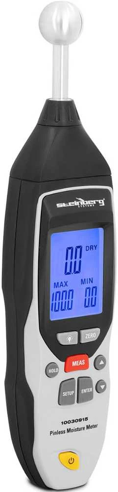 Steinberg Systems Drėgmės matuoklis neinvazinis drėgmės matuoklis medinėms plytoms LCD 0-100% su lagaminu