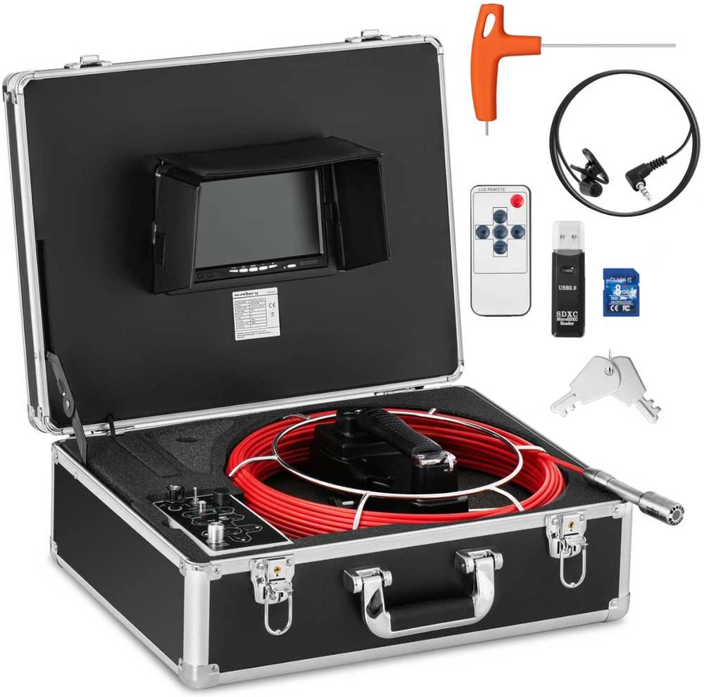 Steinberg Systems Endoskopo diagnostikos tikrinimo kamera korpuse 12 LED TFT 7'' SD 20 m