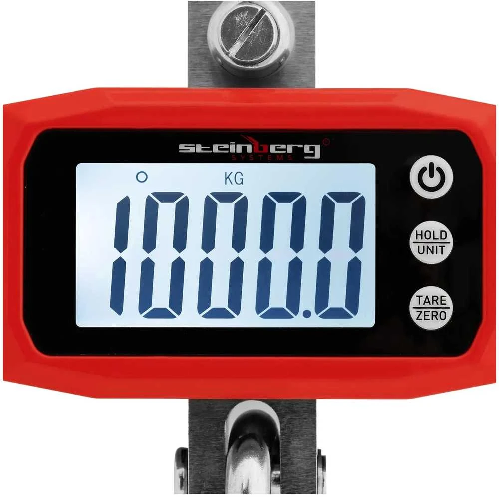 Pakabinamos svarstyklės su LCD ekranu ir valdymo mygtukais