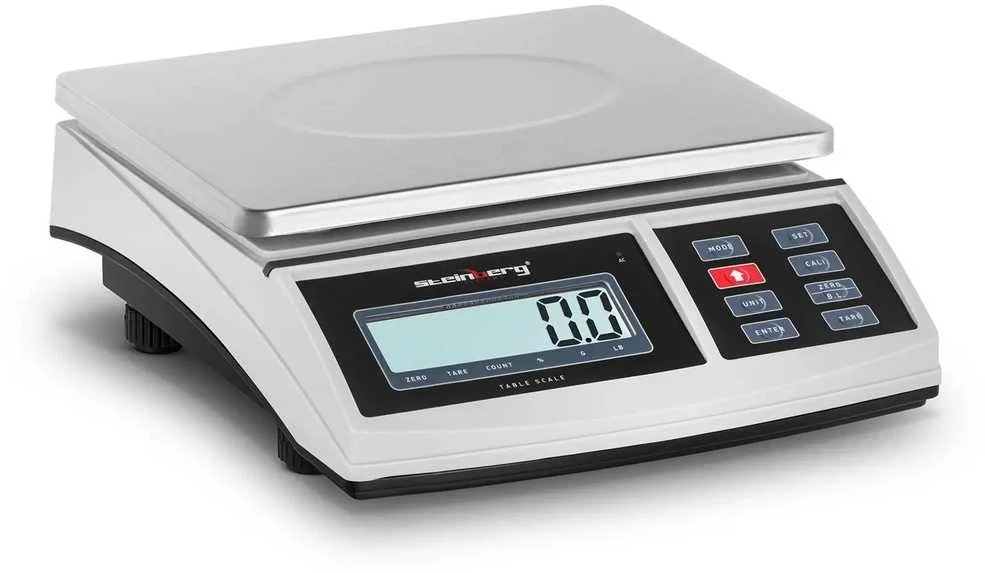 Virtuvinės svarstyklės Steinberg Systems LCD siuntinio svoris 21 x 27 cm 6kg / 0,2 g
