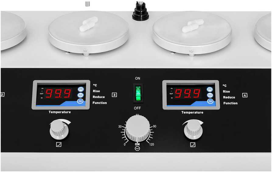 Steinberg Systems Laboratorinė magnetinė maišyklė 99°C laikmatis 6 stotelės + maišyklės