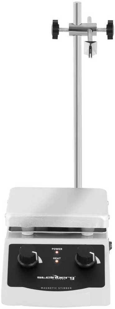 Steinberg Systems Laboratorinė magnetinė maišyklė su stovu ir rankena 380C 2000 aps./min 120 x 120 mm