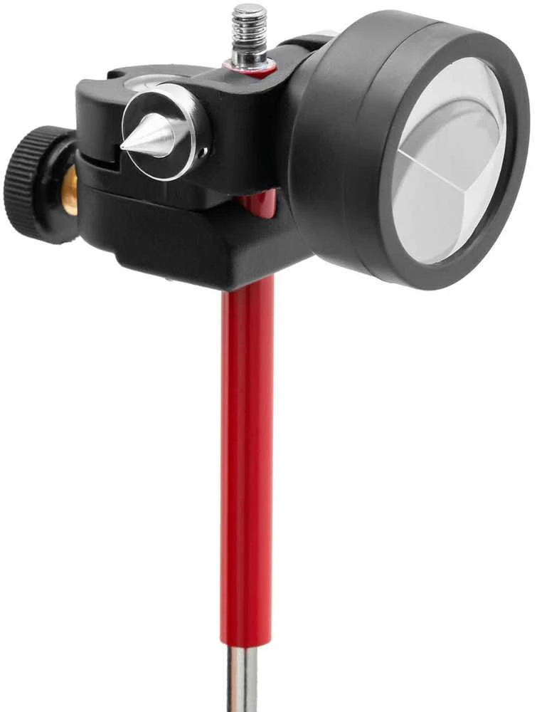 Steinberg Systems Mini prizminis geodezinis tolimačio veidrodis su stulpo sidabro danga sk. 3,5 cm 1,26 m