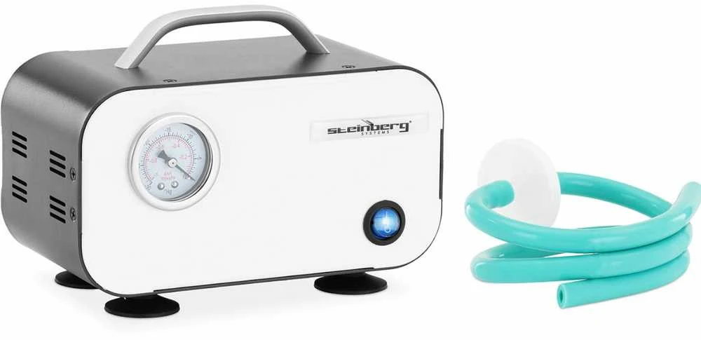 Steinberg Systems Laboratorinis vakuuminis siurblys su manometru, be alyvos, 10 l/min, 20 W