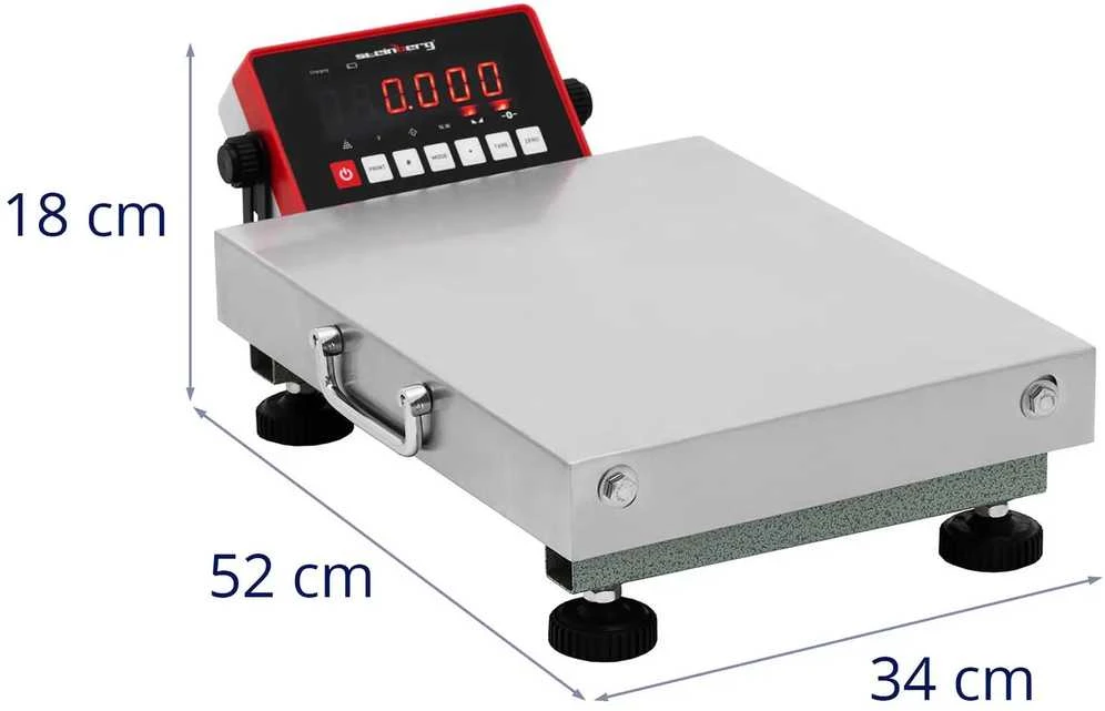 Steinberg Systems Pramoninės platforminės svarstyklės 30 x 40 cm 30 kg / 0,005 kg
