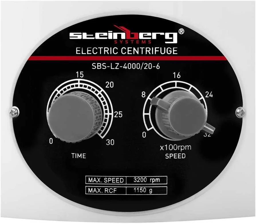Steinberg Systems Profesionali laboratorinė plazmos centrifuga 6 mėgintuvėliams 20ml 110W SBS-LZ-4000/20-6