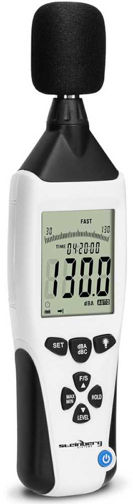 Steinberg Systems Skaitmeninis garso intensyvumo matuoklis, decibelų matuoklis 30-130 dB